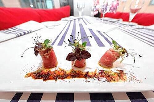 Die perfekte Rolle: Sashimi vom Rind.