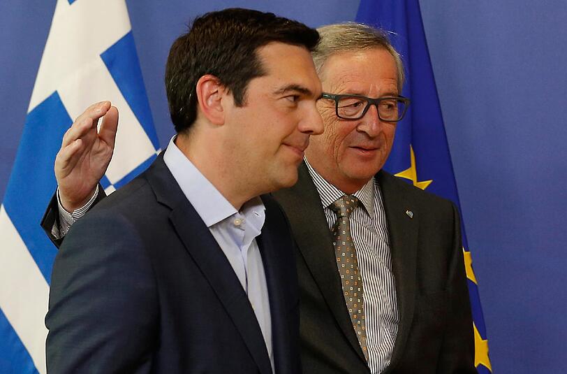 Alexis Tsipras und Jean-Claude Juncker führten in Brüssel ein knapp fünfeinhalb Stunden langes Krisengespräch.