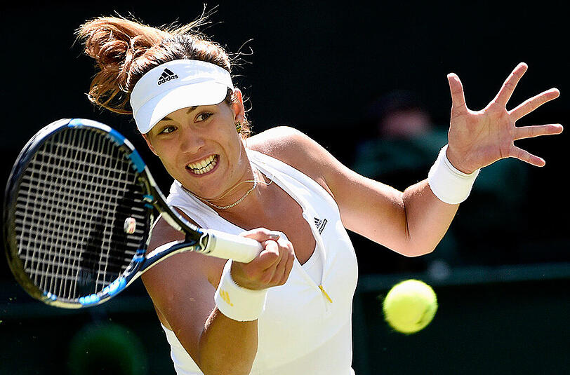 Mit den besten Grüßen an Arantxa Sanchez-Vicario: Garbine Muguruza.