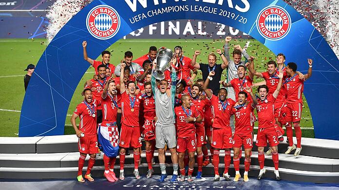 Nach dem 1:0-Erfolg im Finale gegen Paris Saint-Germain sichert sich der FC Bayern München zum sechsten Mal den Erfolg in der Champions League bzw. Europapokal der Landesmeister.