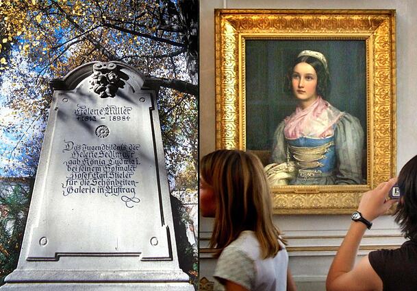 Helene Sedlmayr (1813-1898), Inbegriff der "Schönen Münchnerin", über deren Gemälde von Josef Stieler König Ludwig I. schwärmte. Helene Sedlmayr (1813-1898), Inbegriff der "Schönen Münchnerin", über deren Gemälde von Josef Stieler König Ludwig I. schwärmte.
