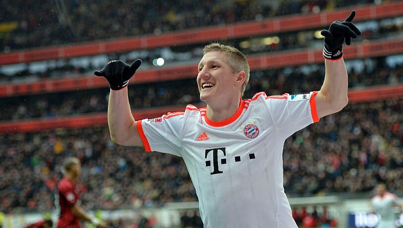 Traf per Hacke zum 1:0: Bastian Schweinsteiger. Traf per Hacke zum 1:0: Bastian Schweinsteiger.