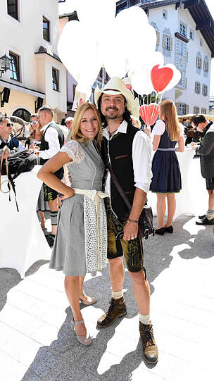 Stefanie Hertel und ihr Partner Lanny Isis.