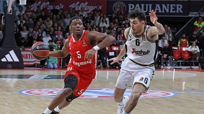 Die Basketballer des FC Bayern gewinnen ihr Euroleague-Spiel gegen Virtus Bologna.