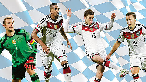 Mit Manuel Neuer, Jérôme Boateng, Thomas Müller und Mario Götze stehen im aktuellen Kader der deutschen Nationalmannschaft nur noch vier Spieler des FC Bayern.