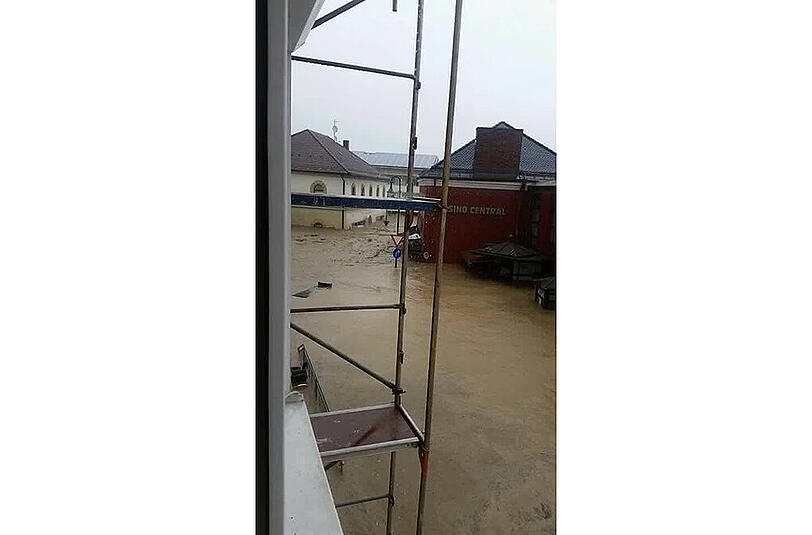 Das Hochwasser in Simbach im Landkreis Rottal-Inn.