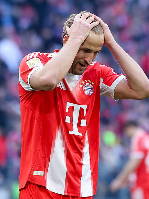 Chance leichtfertig vergeben: Bayern-Star Harry Kane beim 4:0 gegen Union Berlin.