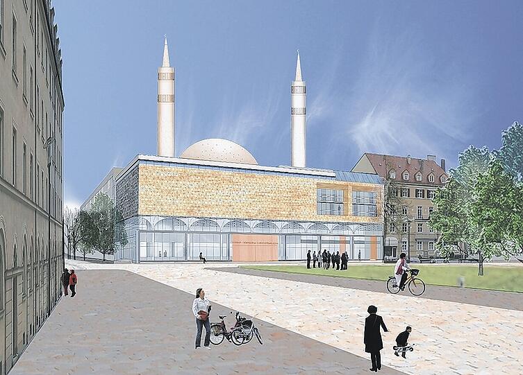 So könnte es am Gotzinger Platz aussehen, wenn dort das islamische Zentrum entsteht
