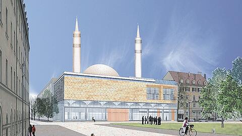 So könnte es am Gotzinger Platz aussehen, wenn dort das islamische Zentrum entsteht