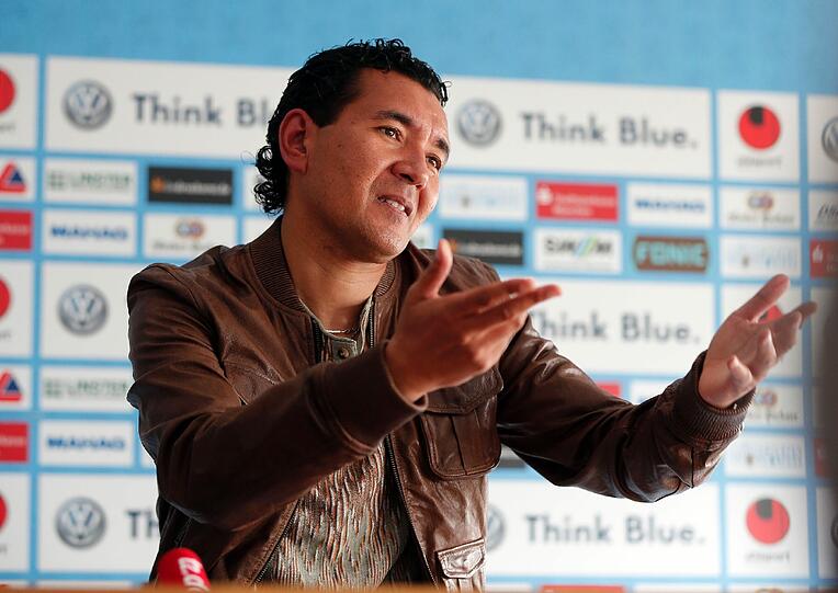 Ricardo Moniz bei der anschließenden Pressekonferenz