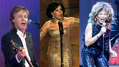 Paul McCartney, Shirley Bassey und Tina Turner (v.l.n.r.): Sie alle haben unvergessliche "Bond"-Songs gesungen