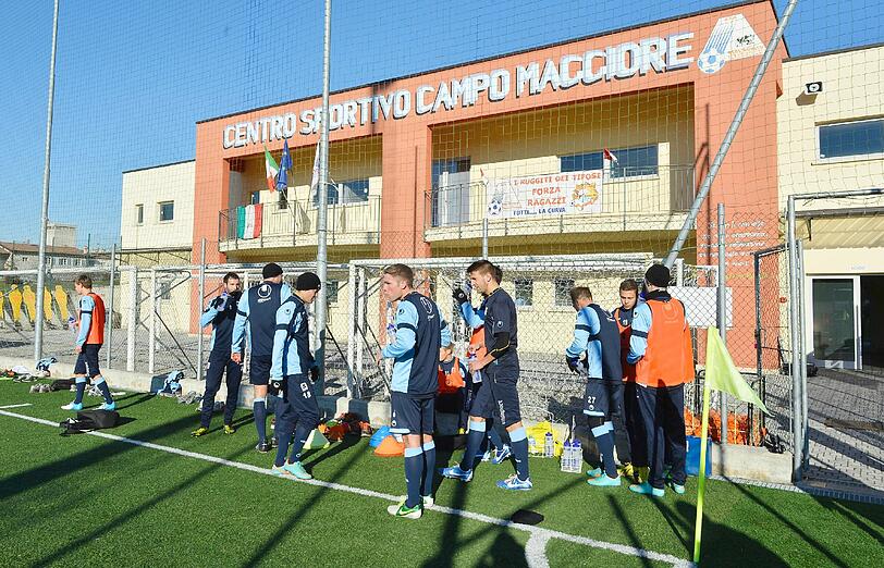 Die Löwen im Trainingslager in Brescia.