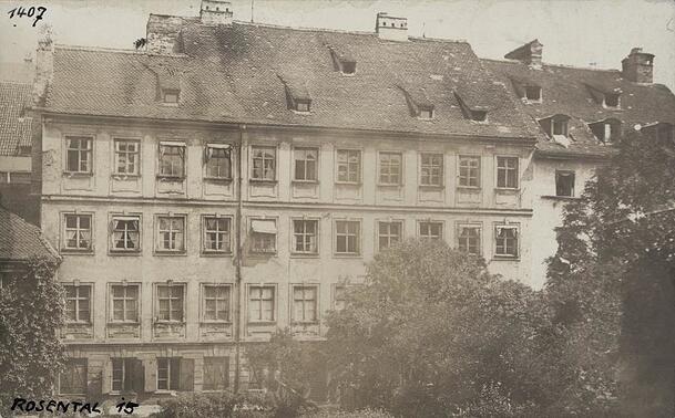 Ein Bürgerhaus im Rosental um 1903. Ein Bürgerhaus im Rosental um 1903.