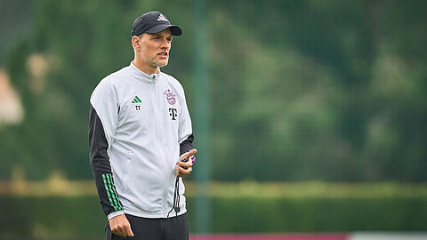 FC-Bayern-Trainer Thomas Tuchel bei der Arbeit mit seiner Mannschaft.
