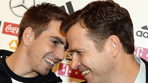 Vergangene Tage: Philipp Lahm (links) und Oliver Bierhoff.