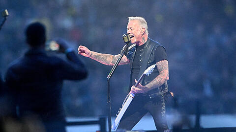 Metallica beim Konzert im Olympiastadion.