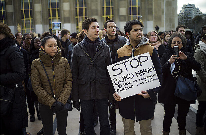 Die ganze Welt steht im Kampf gegen Boko-Haram zusammen, wie hier in Paris.