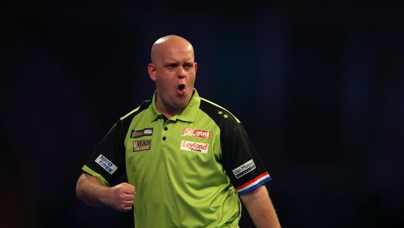 Michael van Gerwen hat bei der Darts-WM das Viertelfinale erreicht. Michael van Gerwen hat bei der Darts-WM das Viertelfinale erreicht.