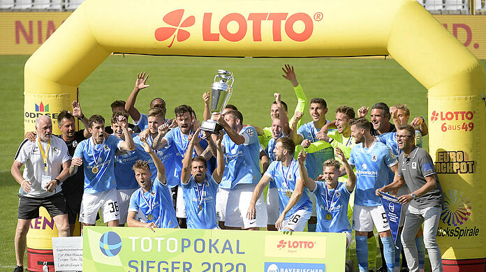 Der TSV 1860 München gewann das Finale 2020 gegen die Würzburger Kickers.