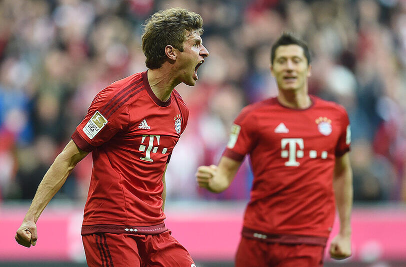 Erfolgsgaranten beim verletzungsgeplagten FCB: Thomas Müller (l.) und Robert Lewandowski.