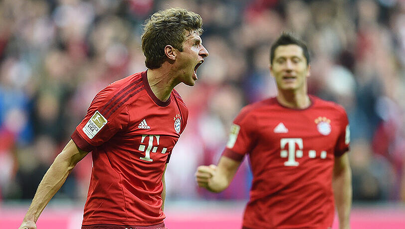Erfolgsgaranten beim verletzungsgeplagten FCB: Thomas Müller (l.) und Robert Lewandowski. Erfolgsgaranten beim verletzungsgeplagten FCB: Thomas Müller (l.) und Robert Lewandowski.