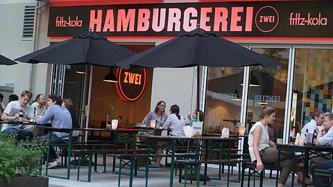Die Nummer Zwei ist da: Die Hamburgerei in der Einsteinstraße.	Foto: Daniel von Loeper