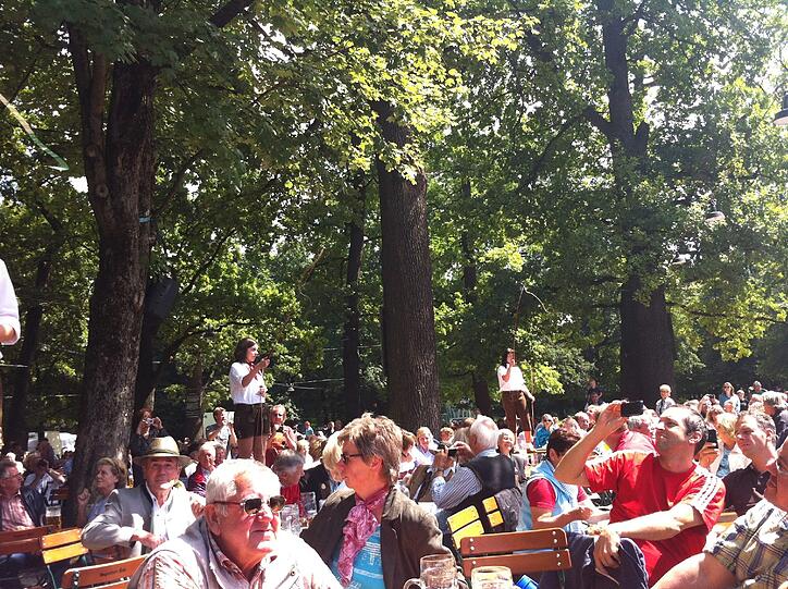 AZ-Leser Andreas Klein fühlt sich wohl im Hirschgarten.
