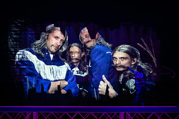 Nicola Mastroberardino, Steffen Höld, Steven Scharf und Vincent zur Linden Nicola Mastroberardino, Steffen Höld, Steven Scharf und Vincent zur Linden