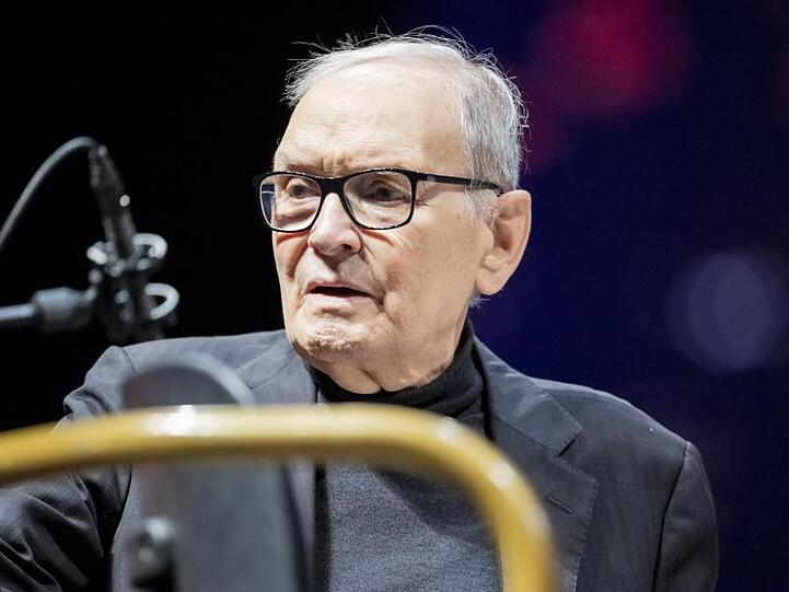 Ennio Morricone auf seiner "The Farewell Tour" 2019 in Berlin.