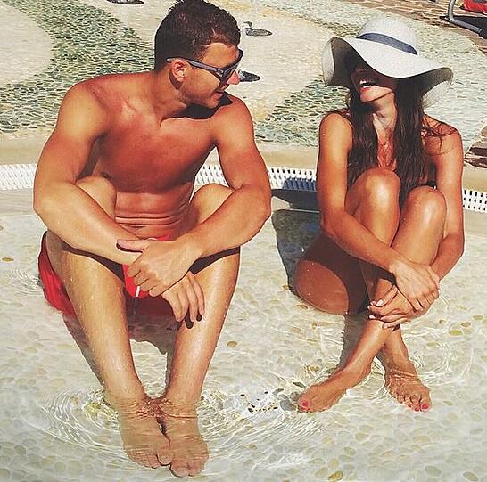 Edin Dzekos Freundin Amra Silajdzic.