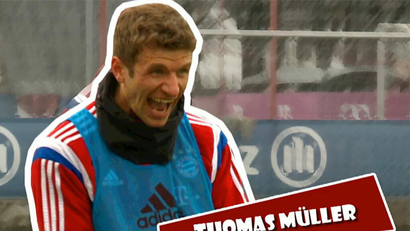 Ein Fußballer, der immer was zu lachen hat: Bayern-Star Thomas Müller im Portrait. Ein Fußballer, der immer was zu lachen hat: Bayern-Star Thomas Müller im Portrait.