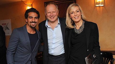 Elyas M' Barek mit Axel und Judith Milberg.