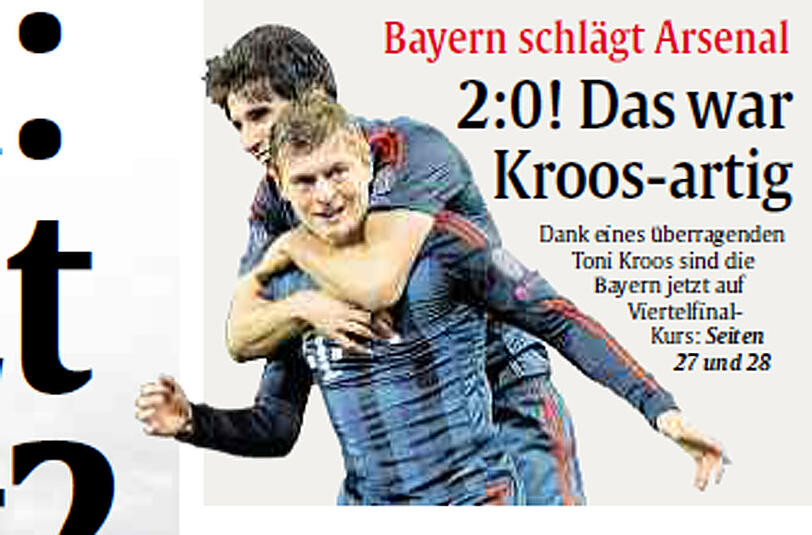 Die Abendzeitung findet: "2:0! Das war Kroos-artig"