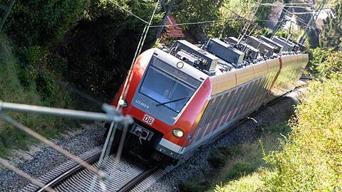 Eine S-Bahn fährt über die Gleise. Foto: Matthias Balk/Archivbild