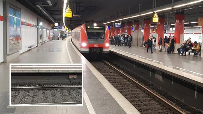 Der Sicherheitsbereich unterhalb der Bahnsteigkante bietet einen leicht erreichbaren Schutzraum.