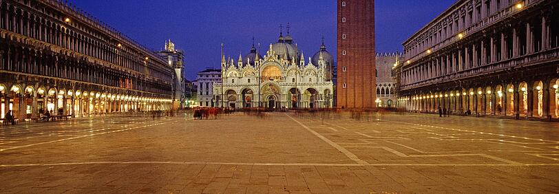 Besonders touristisch beliebt ist die Region Veneto mit dem Markusplatz in Venedig.