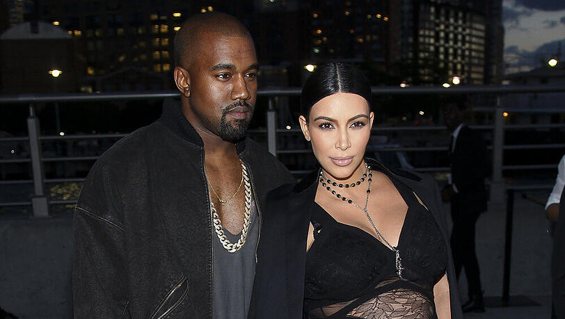 Kim Kardashian und Ehemann Kanye West auf der New York Fashion Week Kim Kardashian und Ehemann Kanye West auf der New York Fashion Week