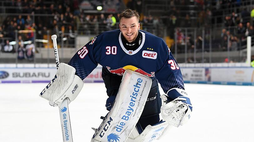 Daniel Fießinger steht seit einigen Wochen im Tor des EHC München.