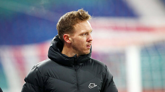 Leipzig-Coach Julian Nagelsmann wusste nicht, dass sich die Bayern mit Upamecano geeinigt haben.