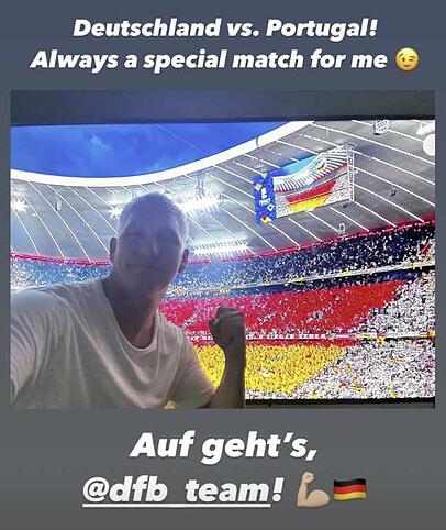 Bastian Schweinsteiger beim Spiel Deutschland gegen Portugal in München. Bastian Schweinsteiger beim Spiel Deutschland gegen Portugal in München.