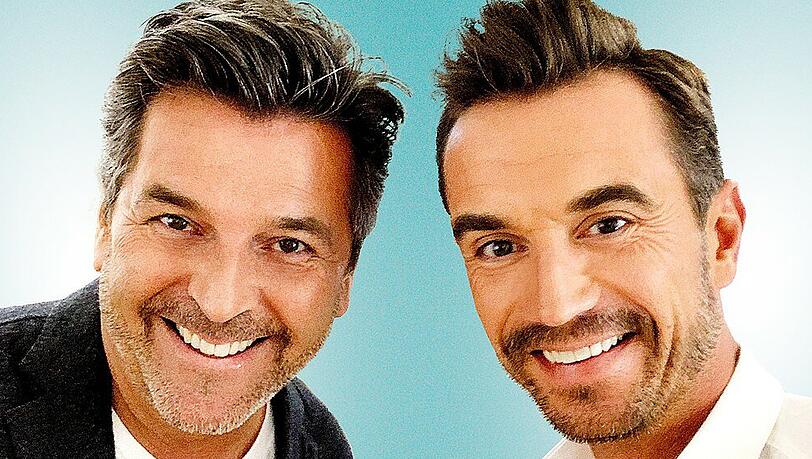 Hatten eine Menge Spaß beim Einsingen: Thomas Anders (li.) und Florian Silbereisen Hatten eine Menge Spaß beim Einsingen: Thomas Anders (li.) und Florian Silbereisen