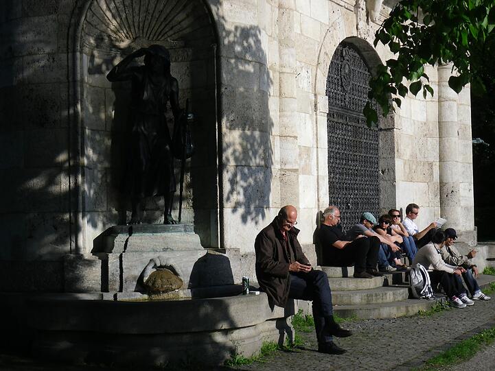 ... und kann auch nach Feierabend die Sonne genießn.