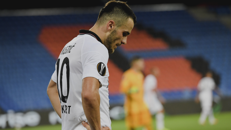 Filip Kostic von Eintracht Frankfurt wird im DFB-Pokalspiel gegen den TSV 1860 München ausfallen.