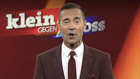 Kai Pflaume präsentiert die neue Ausgabe "Klein gegen Groß".