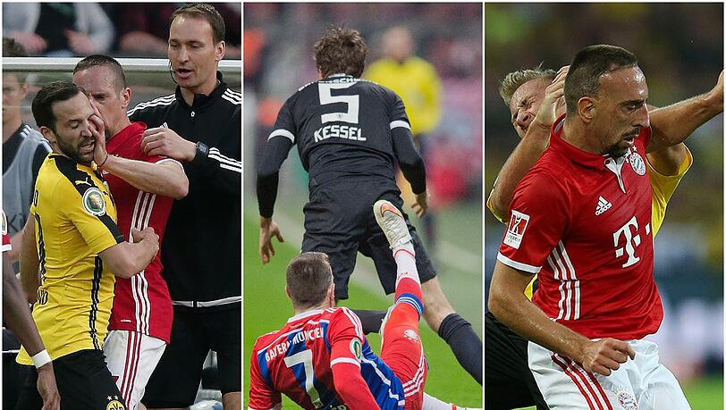 Ribéry ist manchmal hitzköpfig und leistet sich während des Spiels immer wieder Ausraster. Ribéry ist manchmal hitzköpfig und leistet sich während des Spiels immer wieder Ausraster.