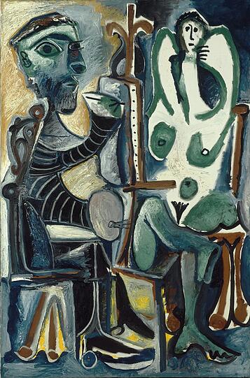 Pablo Picassos „Le peintre et son modèle“ aus dem Jahr 1963.