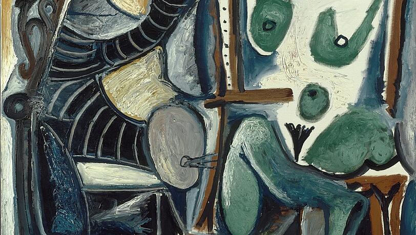 Pablo Picassos „Le peintre et son modèle“ aus dem Jahr 1963. Pablo Picassos „Le peintre et son modèle“ aus dem Jahr 1963.