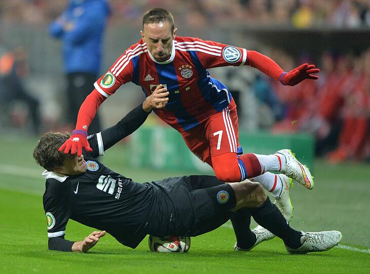 Franck Ribery benötigte 149 Versuche.