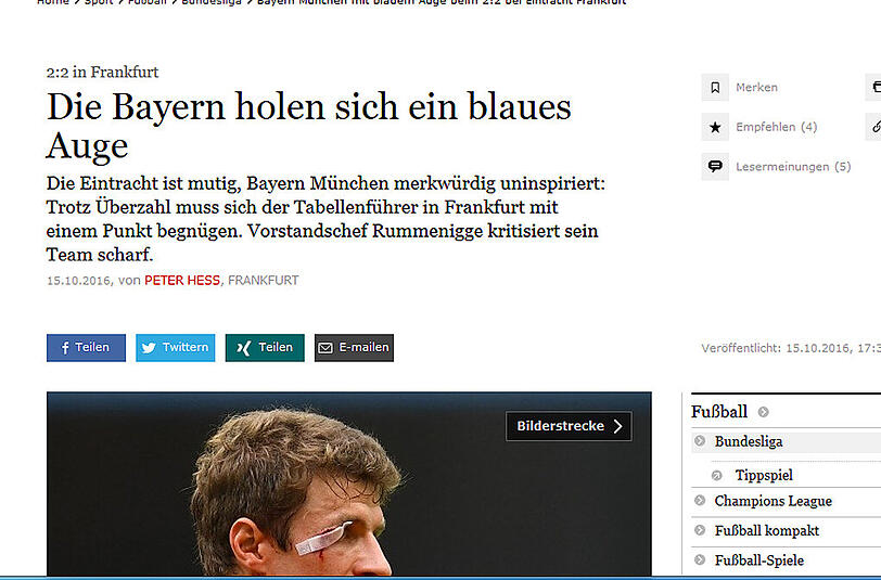 ... und auch bei "faz.net."