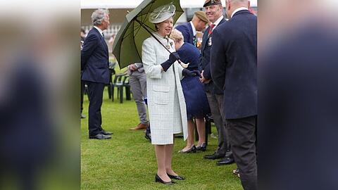Prinzessin Anne bei ihrer Gartenparty vor dem Buckingham-Palast.